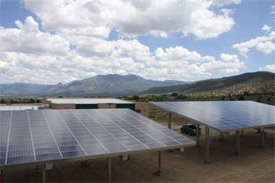 Foothills Community Solar Array at Taos Charter School, Taos, New Mexico